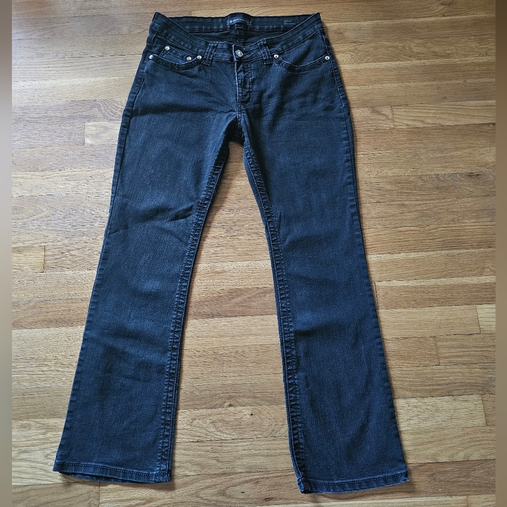 Lee Platinum Label Barely Bootcut Midrise Black Jeans Women's Size 10 Short